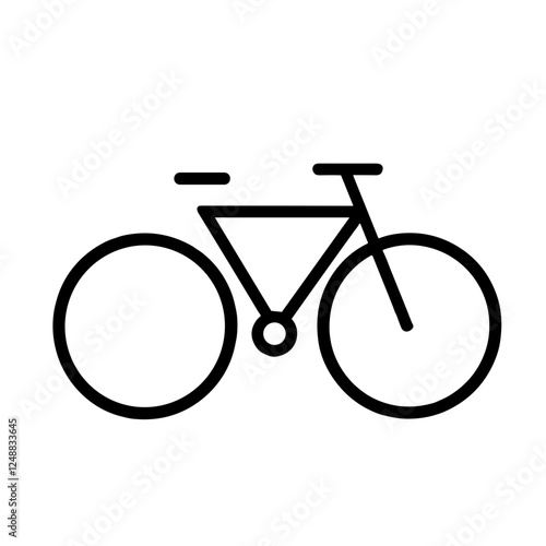 Bicycle icon for cycling and fitness applications