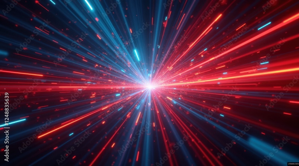 High-Speed Radial Beams in Red and Blue High-Speed Radial Beams in Red and Blue