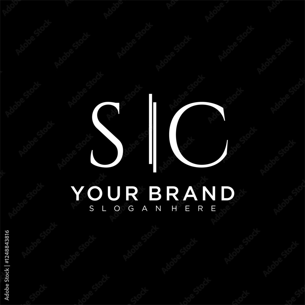 SC letter monogram logo with bussines style dsign SC letter monogram logo with bussines style dsign
