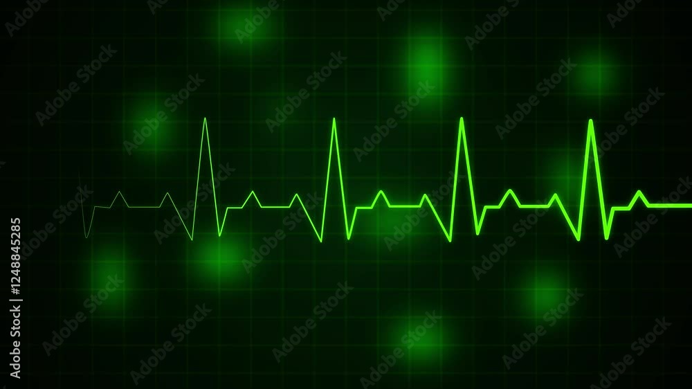 Digital pixel EKG electrocardiogram pulse isolated. computer generated seamless loop abstract motion background. Digital monitoring shows healthy heart beat. Digital pixel EKG electrocardiogram pulse isolated. computer generated seamless loop abstract motion background. Digital monitoring shows healthy heart beat.