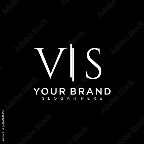 VS letter monogram logo with bussines style dsign