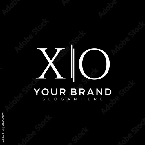 XO letter monogram logo with bussines style dsign