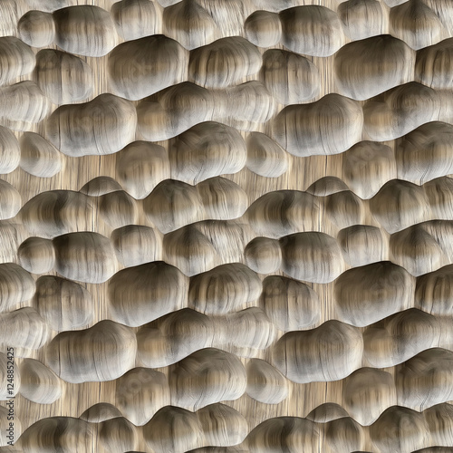 brown wooden waving waves wall texture