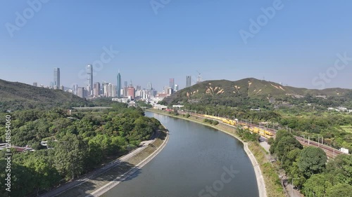 Discover Lo Wu near Sheung Shui Fanling Kwu Tong , the northernmost MTR transit railway station in Hong Kong, offering urban development and the Shenzhen River to Luohu Port in the Greater Bay Area photo