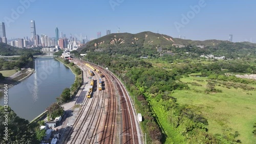 Discover Lo Wu near Sheung Shui Fanling Kwu Tong , the northernmost MTR transit railway station in Hong Kong, offering urban development and the Shenzhen River to Luohu Port in the Greater Bay Area photo