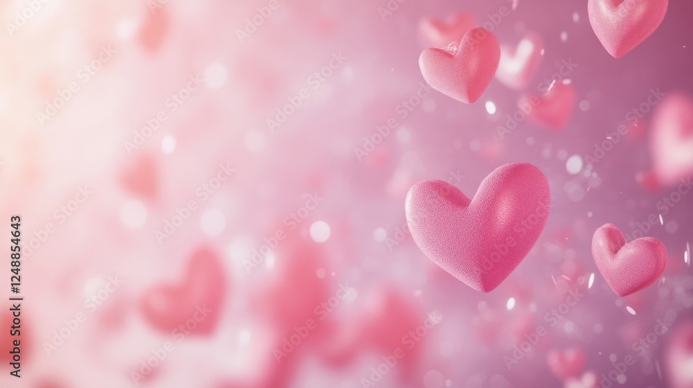 Pink background with many heart shapes, valentine's day concept. Pink background with many heart shapes, valentine's day concept.