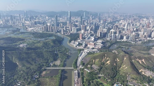 Discover Lo Wu near Sheung Shui Fanling Kwu Tong , the northernmost MTR transit railway station in Hong Kong, offering urban development and the Shenzhen River to Luohu Port in the Greater Bay Area photo