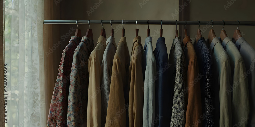 clothes hangers in a row clothes hangers in a row