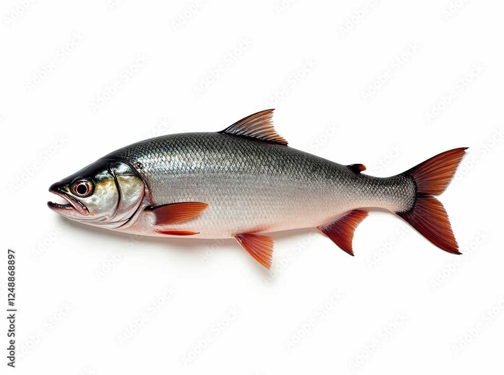 Salmon Fish Isolated White Background - High Definition Salmon Fish Isolated White Background - High Definition