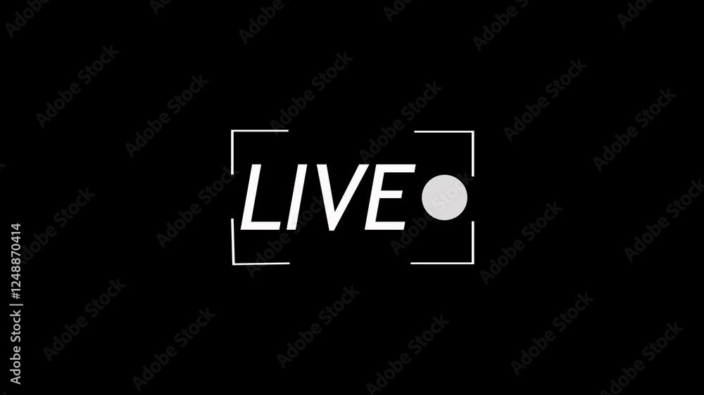 live on icon animation live on icon animation