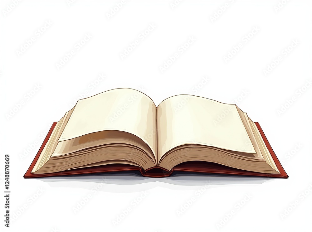Minimalist Book Opening - Educational Illustrations Minimalist Book Opening - Educational Illustrations