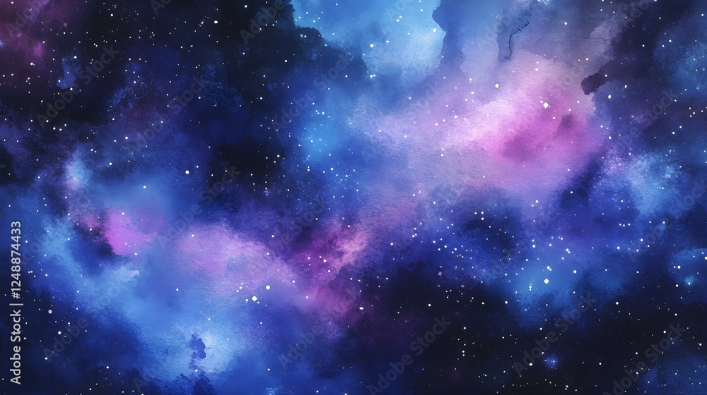 An artistic depiction of a colorful galaxy in outer space An artistic depiction of a colorful galaxy in outer space
