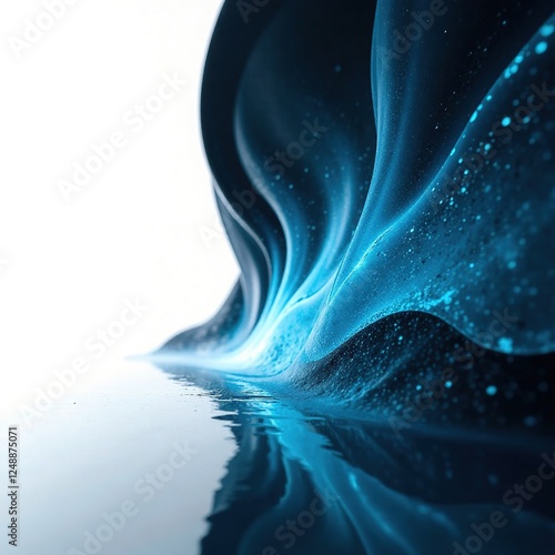 Black & White Agency Proposal Design, Cyan Highlights, Modern, Sharp