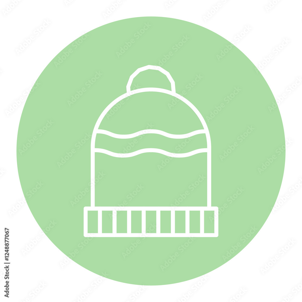 Naklejka premium Beanie Icon