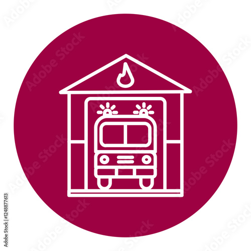 Fire Station Icon