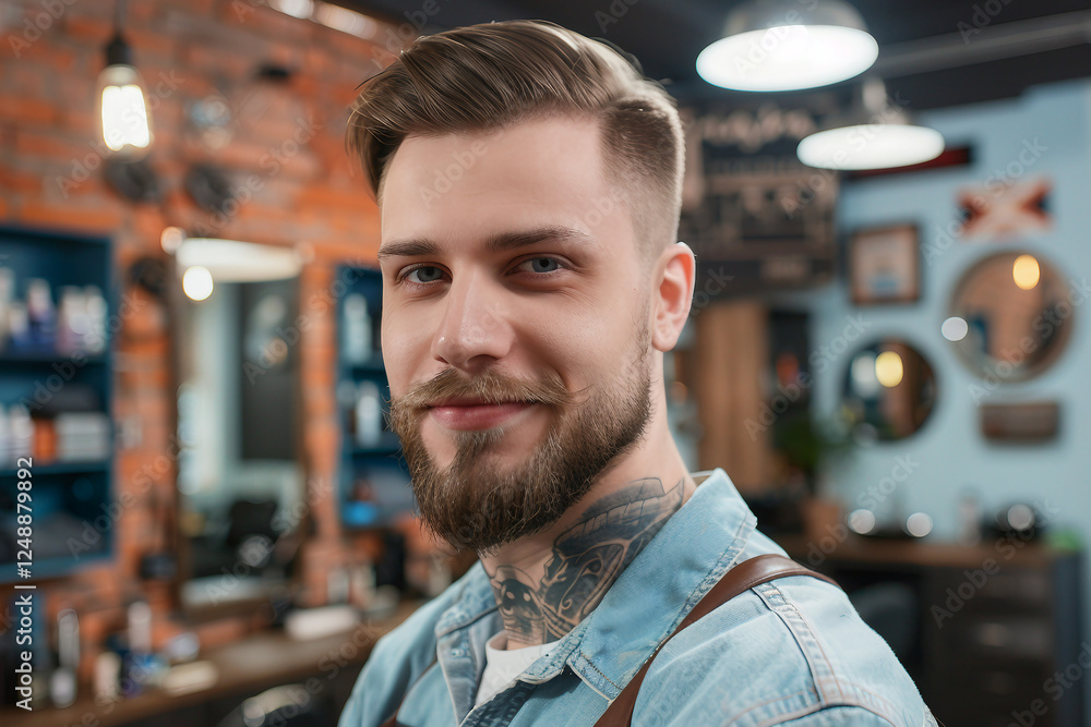 Perfect for Advertising Salon Services and Promoting Grooming Excellence, generative ai Perfect for Advertising Salon Services and Promoting Grooming Excellence, generative ai