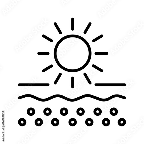 Sun Vector Icon