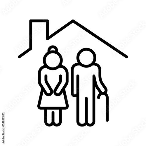 Senior Living Vector Icon