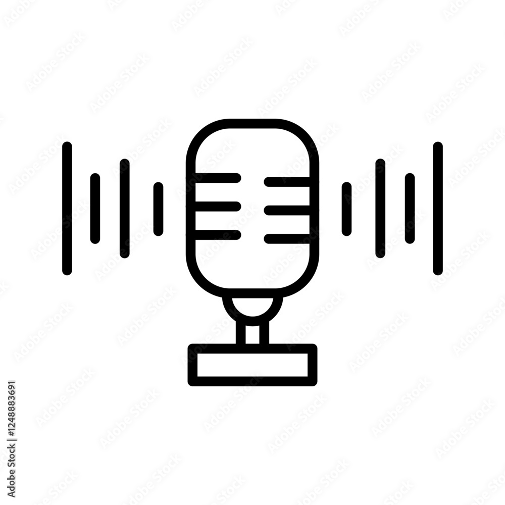 Microphone Vector Icon Microphone Vector Icon