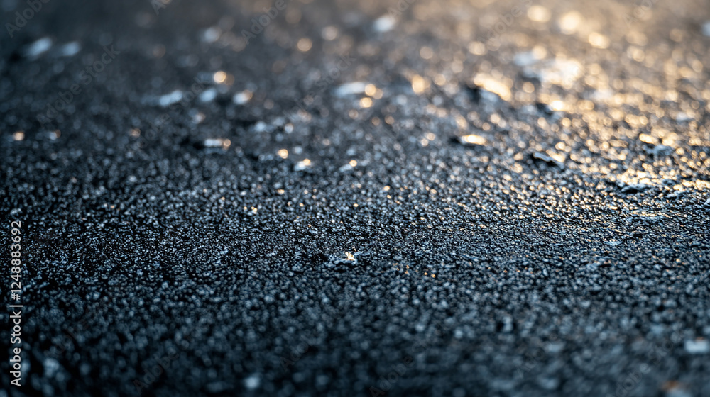 rough dark asphalt, with bright reflections, rough dark asphalt, with bright reflections,