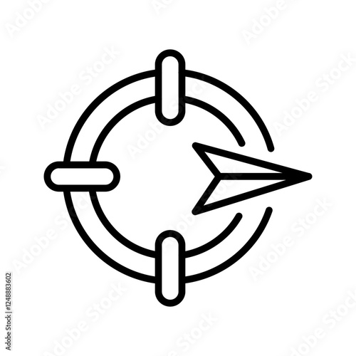 East Vector Icon