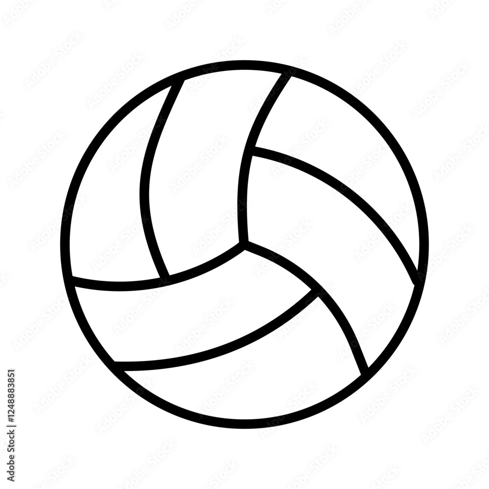 Fototapeta premium Volleyball Vector Icon