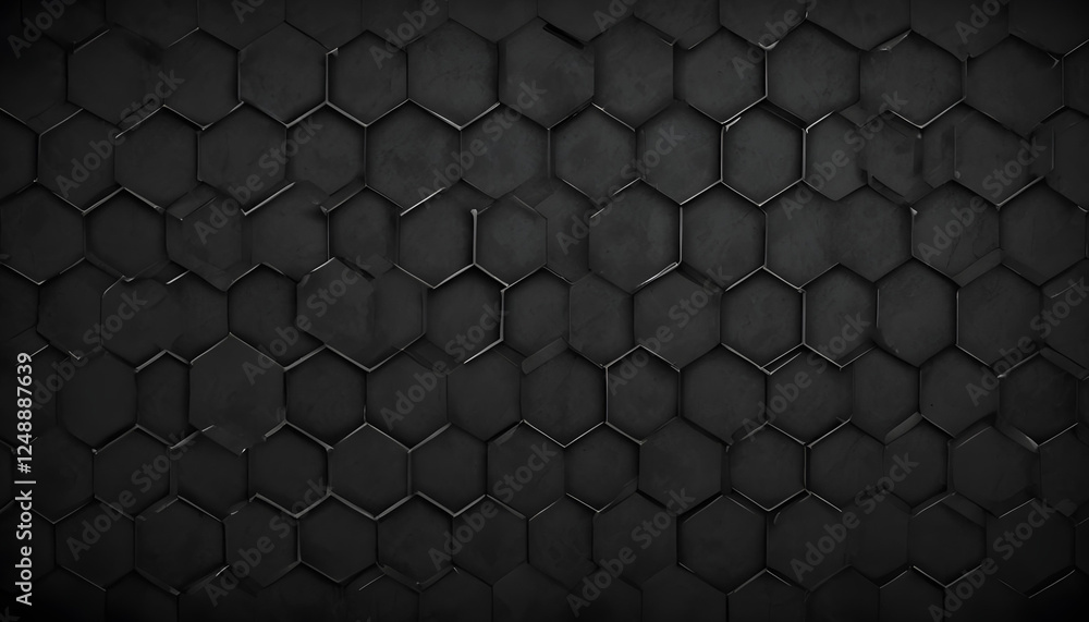 an abstract hexagonal black background an abstract hexagonal black background