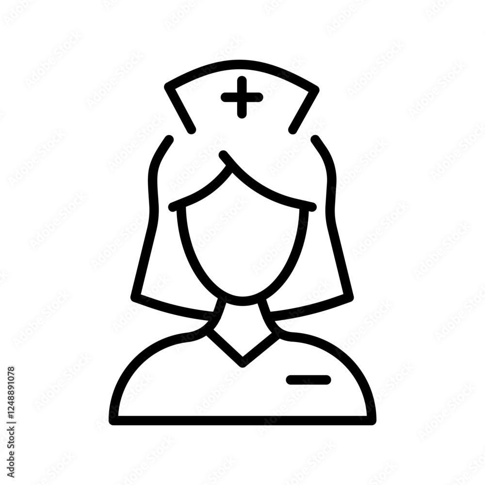 Obraz premium Nurse Vector Icon