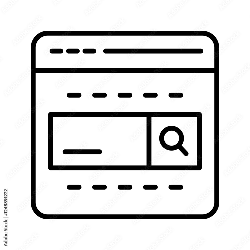 Web Browser Vector Icon Web Browser Vector Icon