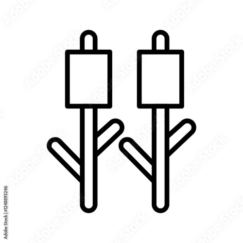 Toasted Marshmallow Vector Icon