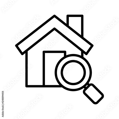 Rental Search Vector Icon