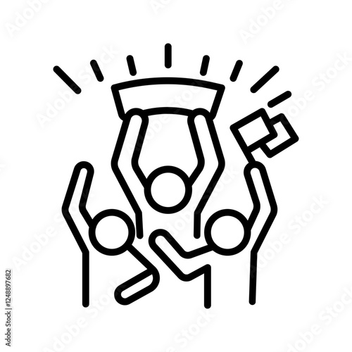 Sports Fans Vector Icon