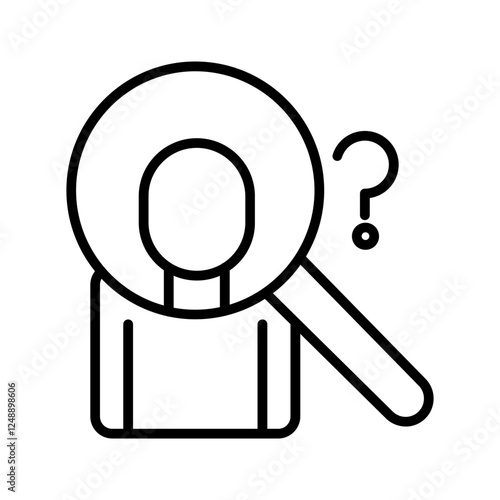 Unknown Identity Vector Icon