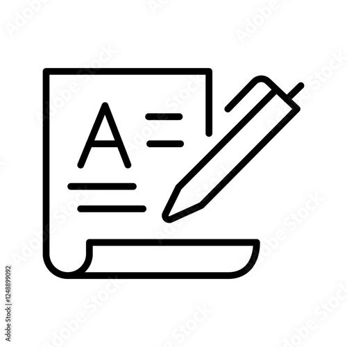 Language Test Vector Icon