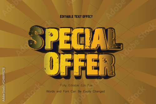 Special Offer Background Text Effect, Editable Text Effect, Promotional Typography, Sale Banner Design, Discount Text Style, Neon Light Text, Marketing Graphic, Commercial Advertising Template