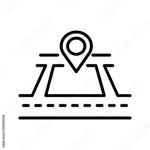 Land Navigation Vector Icon