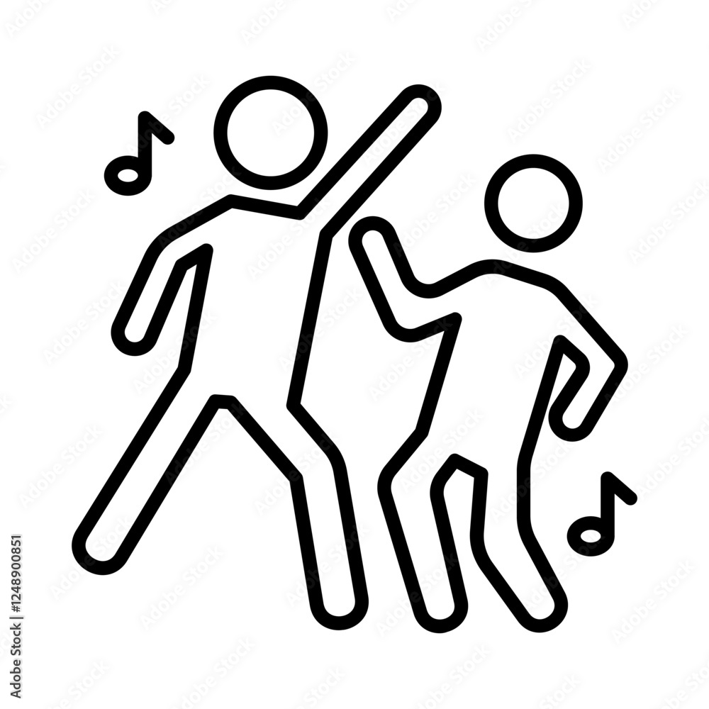 Street Dance Vector Icon Street Dance Vector Icon