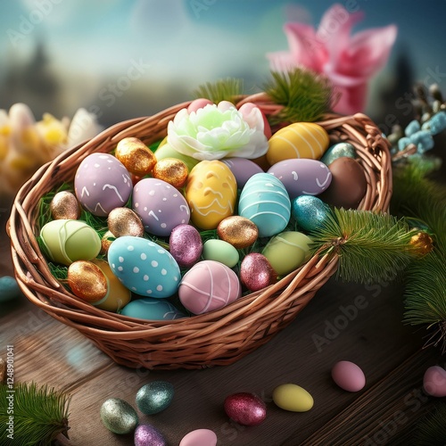 Obraz na płótnie easter eggs w salonie