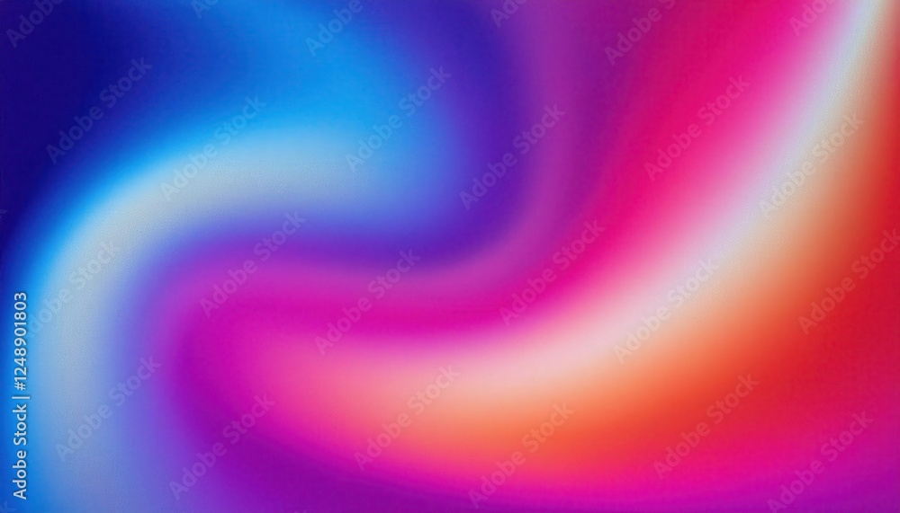 Fototapeta premium ibrant abstract gradient texture with soft wave motion in pink, blue, and orange tones for digital design