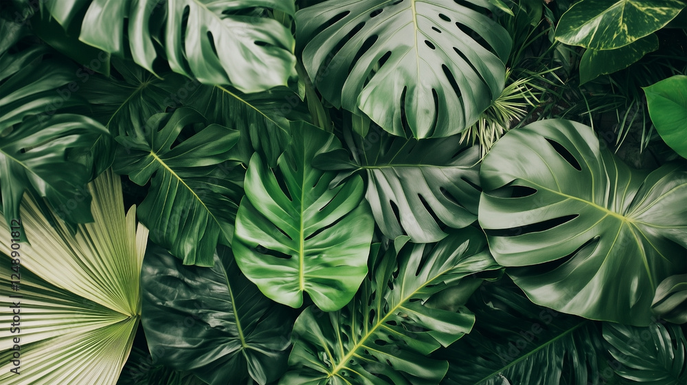 A green leafy plant with a large leaf that is green and has a white tip A green leafy plant with a large leaf that is green and has a white tip