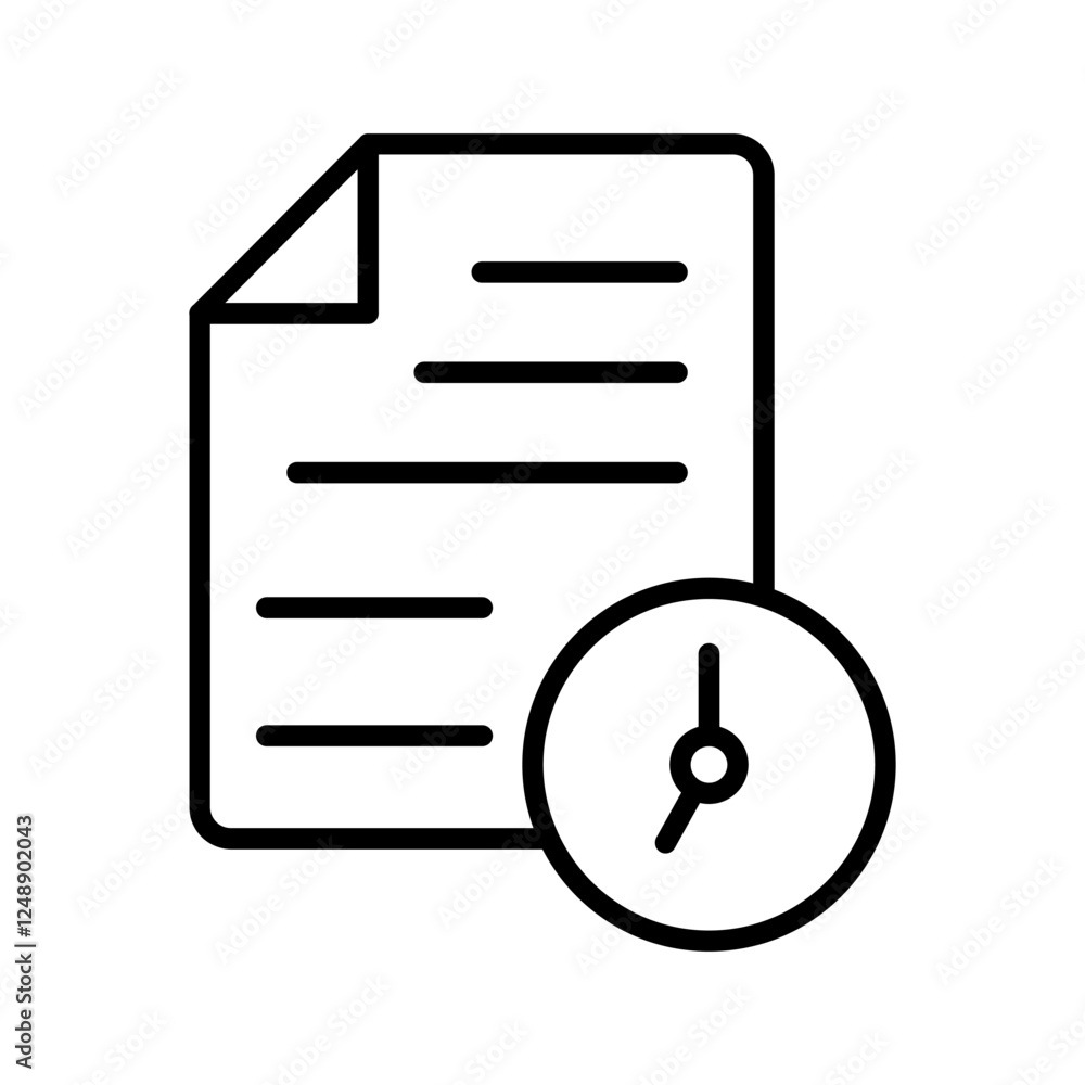 Document History Vector Icon