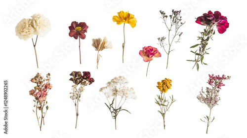 ドライフラワーの透過セット