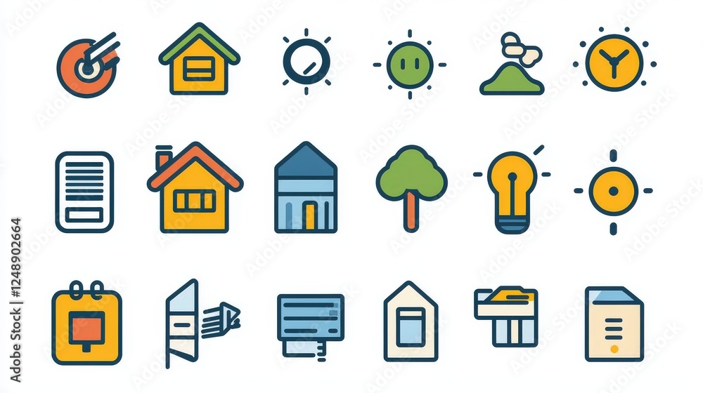 A clean and contemporary icon set with ultra-thin line art, perfectly balanced with a minimalist aesthetic. A clean and contemporary icon set with ultra-thin line art, perfectly balanced with a minimalist aesthetic.