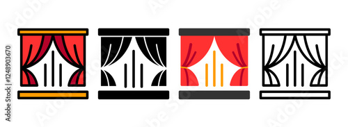 Set of Curtains Icon