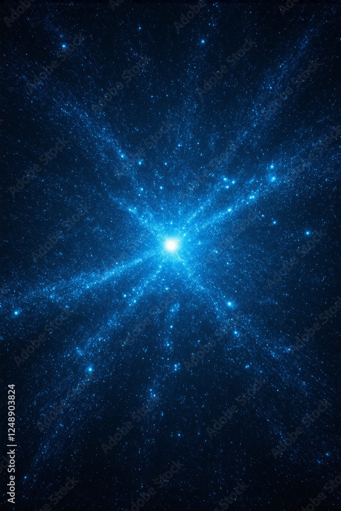 arafed image of a star cluster with a bright blue center arafed image of a star cluster with a bright blue center
