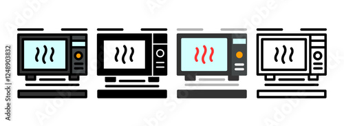 Set of Microwave Icon