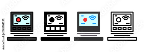 Set of Thermostat Icon