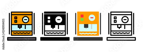 Set of Dehumidifier Icon