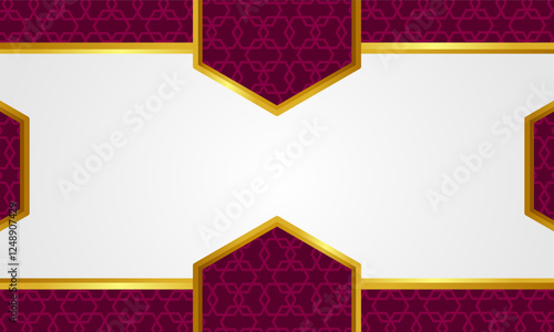 A white background with a purple border and gold trim. The border is ornate and the background is plain