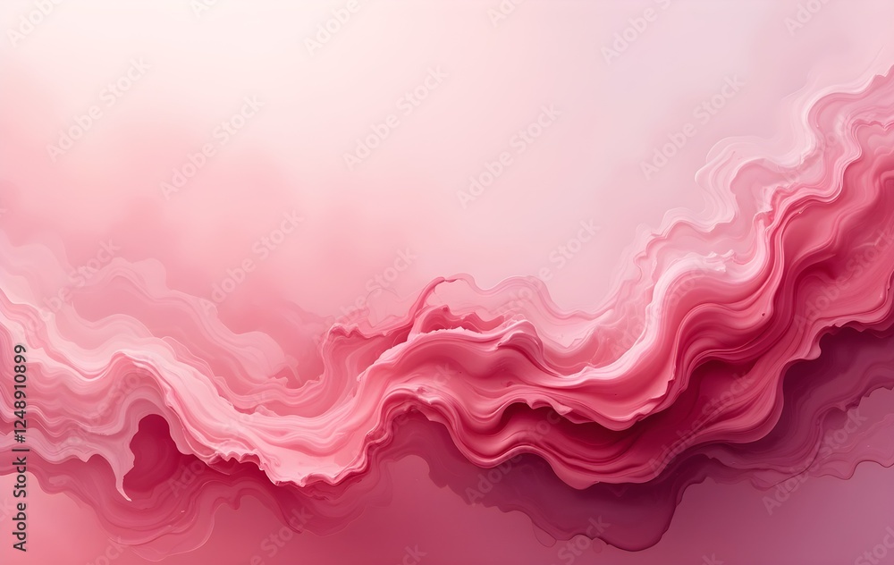 Abstract Pink Silk Waves - Elegant Flowing Digital Art with Soft Fluid Textures Abstract Pink Silk Waves - Elegant Flowing Digital Art with Soft Fluid Textures